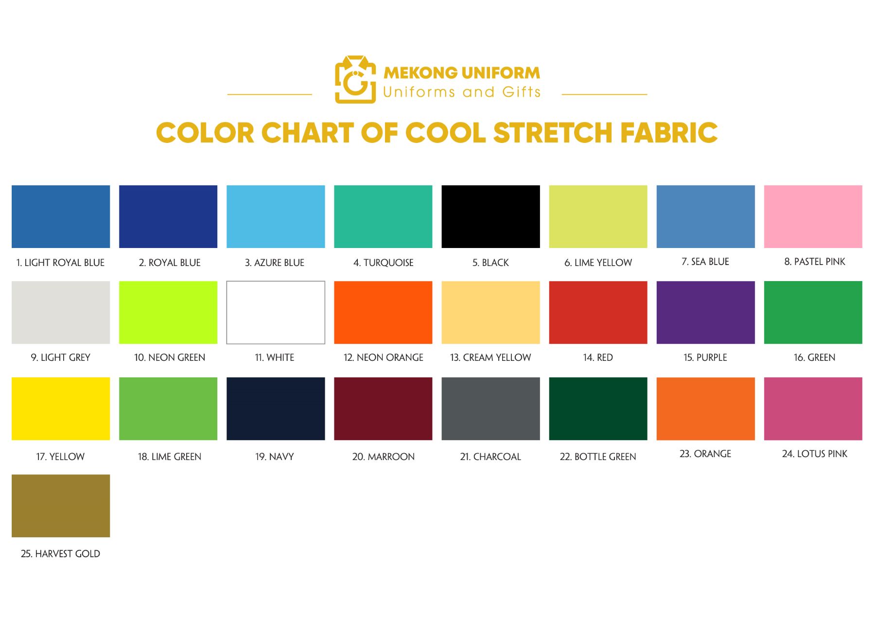 Color chart Mekong Uniform (5)